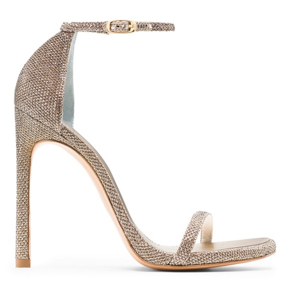 Stuart Weitzman NUDIST STRAP HEELS 9 - Picture 1 of 15